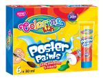 COLORINO Farby plakatowe w tubach 6 kolorów 30 ml