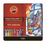 KOH-I-NOOR Kredki ołówkowe Polycolor 24 kol METAL