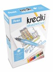 PENTEL Kredki akwarelowe + bloczek + pędzel wodny