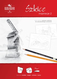 KOH-I-NOOR Blok szkicownik Inspiracje 2 A4 szablon