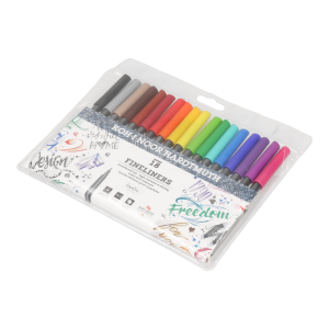 KOH-I-NOOR Cienkopisy artystyczne 0.3 mm 18 kolorów