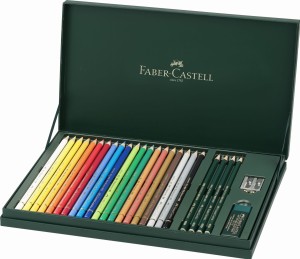 FABER-CASTELL Kredki woskowe Polychromos 20 + akcesoria