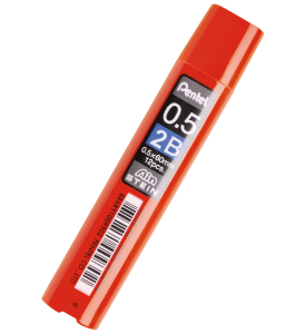 PENTEL Grafity wkłady do ołówka STEIN 0,5 mm 2B rysiki