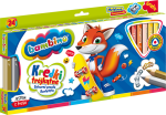 BAMBINO Kredki trójkątne grube drewno 24 kolory
