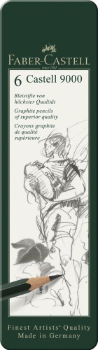 119063_Castell 9000 graphite pencil, tin of 6_High Res_16862.jpg
