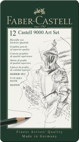 119065_Castell 9000 graphite pencil, Art Set, tin of 12_High Res_15540.jpg