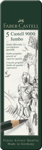 119305_Castell 9000 Jumbo graphite pencil, tin of 5_High Res_15908.jpg