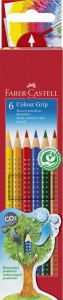 FABER-CASTELL Kredki trójkątne Grip 6 kolorów 2w1