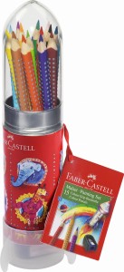 FABER-CASTELL Kredki Grip 15 kolorów RAKIETA