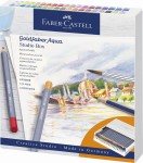 FABER-CASTELL Kredki akwarelowe Goldfaber 38 kol + 2 ołówki + pędzelek Studio Box