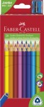 FABER-CASTELL Kredki grube trójkątne Jumbo 20 kolorów