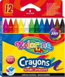 COLORINO Kredki świecowe woskowe 12 kolorów