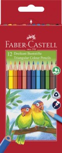 FABER-CASTELL Kredki ołówkowe trójkątne Eco 12 kolorów