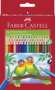 FABER-CASTELL Kredki ołówkowe trójkątne Eco 36 kolorów