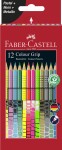 FABER-CASTELL Kredki Grip 12 kolorów Pastel Neon Metal