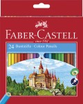 FABER-CASTELL Kredki ołówkowe Eco 24 kolory Zamek