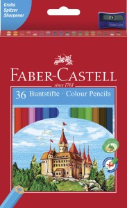 FABER-CASTELL Kredki ołówkowe Eco 36 kolorów Zamek