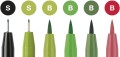 267117_Pitt Artist Pen India ink pen, set of 6 Lettering, Green_High Res_61093.jpg