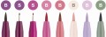 267124_Pitt Artist Pen India ink pen, wallet of 8 Lettering, Pinks_High Res_61091.jpg