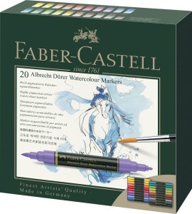 FABER-CASTELL Pisaki akwarelowe dwustronne A. Durer 20 kolorów