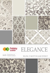 HAPPY COLOR Blok z motywami A4 10 arkuszy Elegance
