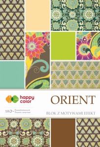 HAPPY COLOR Blok z motywami A4 10 arkuszy Orient
