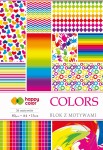 HAPPY COLOR Blok z motywami A4 80g 15 arkuszy Colors