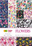 HAPPY COLOR Blok z motywami A4 80g 15 arkuszy Flowers