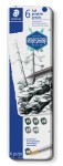 STAEDTLER Grafit w sztyfcie Mars Lumograph 6 sztuk