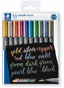 STAEDTLER Marker pędzelkowy metaliczny 10 kolorów