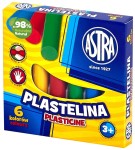 ASTRA Plastelina szkolna okrągła 6 kolorów 