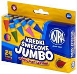 ASTRA Kredki świecowe grube Jumbo 24 kolory