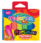 COLORINO Plastelina neonowa okrągła 6 kolorów