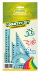 CRICCO Zestaw geometryczny linijka ekierka kątomierz 16 cm