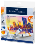 FABER-CASTELL Farby akwarelowe w tubkach 24 kolory + paletka
