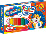BAMBINO Plastelina szkolna kwadratowa 10 kolorów