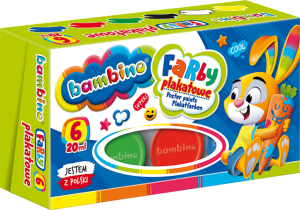 BAMBINO Farby plakatowe szkolne 6 kolorów po 20 ml