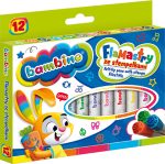 BAMBINO Flamastry ze stempelkami 12 kolorów