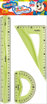 BAMBINO Zestaw geometryczny linijka ekierka kątomierz 30 cm