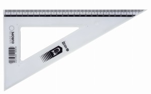 MemoBe Ekierka przezroczysta 25 cm 60 stopni by Pratel