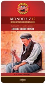 KOH-I-NOOR Kredki akwarelowe Mondeluz 12 kolorów METAL
