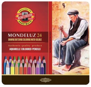 KOH-I-NOOR Kredki akwarelowe Mondeluz 24 kolory METAL