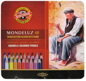 KOH-I-NOOR Kredki akwarelowe Mondeluz 48 kolorów METAL