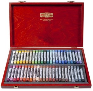 KOH-I-NOOR Pastele suche kredki Toison D'or 48 kolorów KASETA