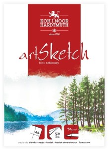 KOH-I-NOOR Szkicownik blok szkicowy A4 50 kartek 90 g Art