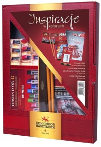 KOH-I-NOOR Zestaw Inspiracje pastele kredki + akcesoria KOLORY