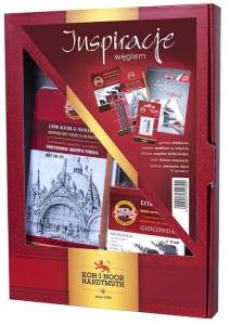 KOH-I-NOOR Zestaw Inspiracje węglem ołówki + akcesoria