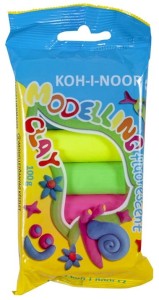 KOH-I-NOOR Plastelina fluorescencyjna szkolna 5 kolorów