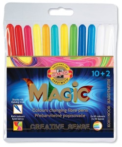 KOH-I-NOOR Flamastry pisaki zmieniające kolor Magic 10+2