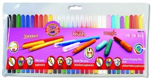 KOH-I-NOOR Flamastry magiczne pędzelkowe 30 sztuk